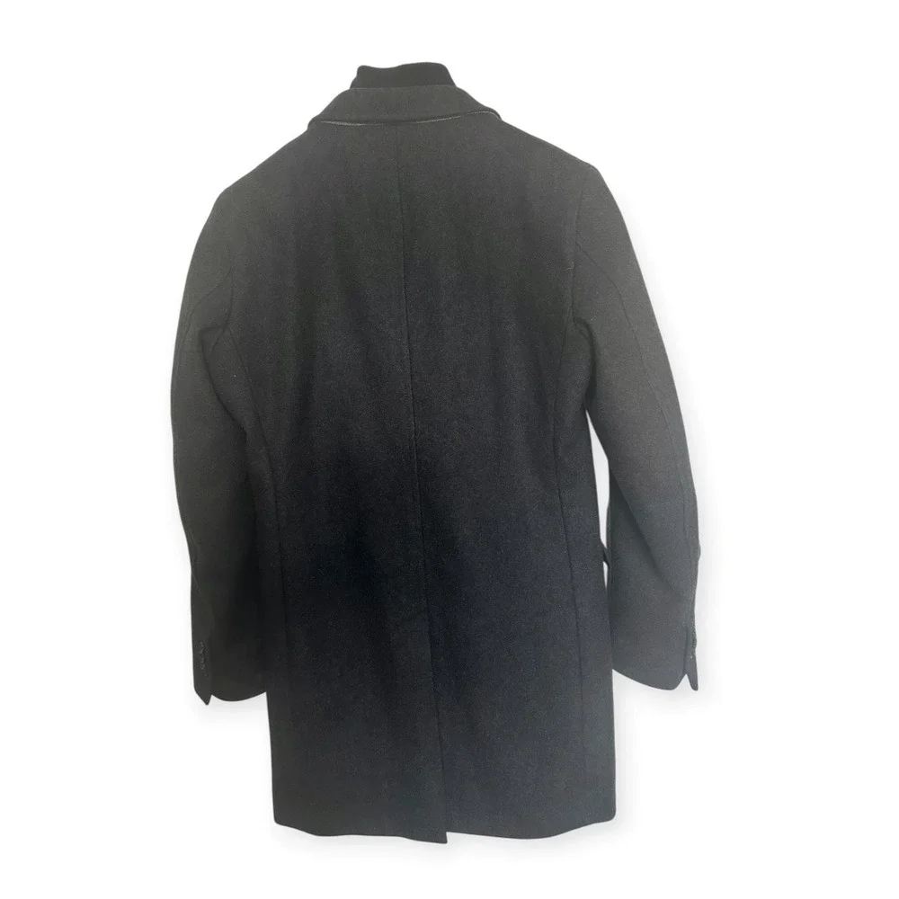 Banana Republic Winter Wool Blend Coat Charcoal Grey Medium Mens